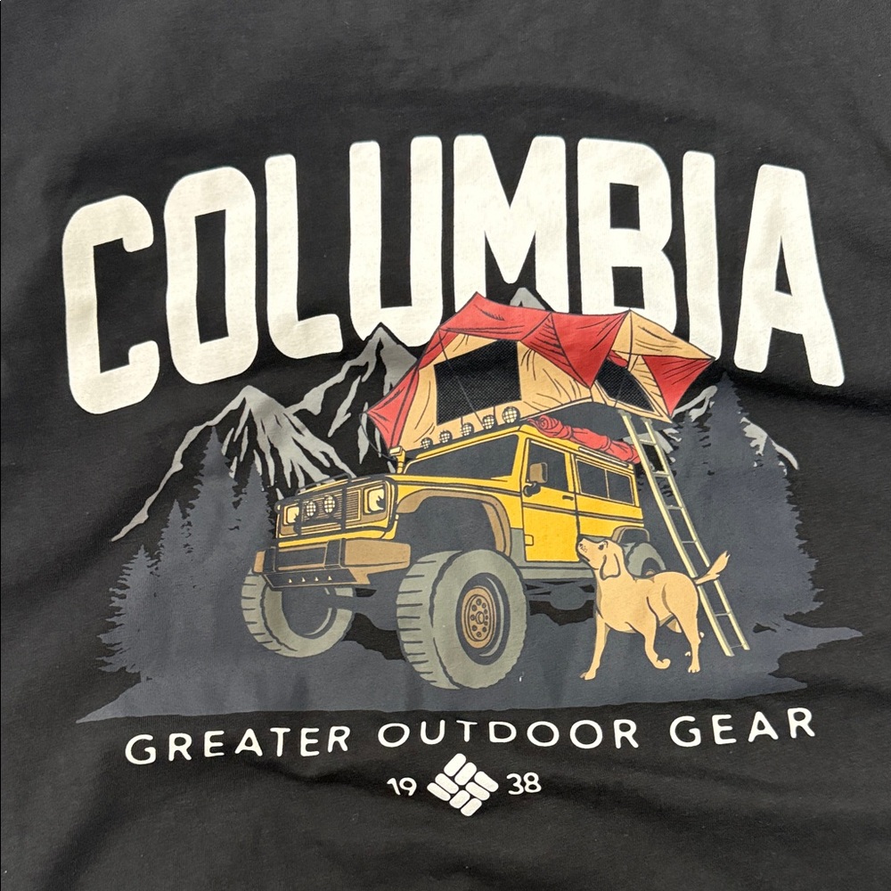 Columbia Black Outdoor Graphic Muscle Tee